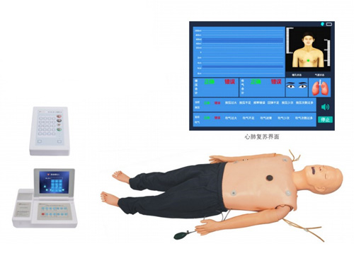 高级多功能急救训练模拟人（心肺复苏CPR、气管插管、除颤起搏四合一功能、嵌入式系统）