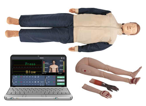 高级多功能计算机控制心肺复苏模拟人（无线版-心肺复苏、创伤四肢）