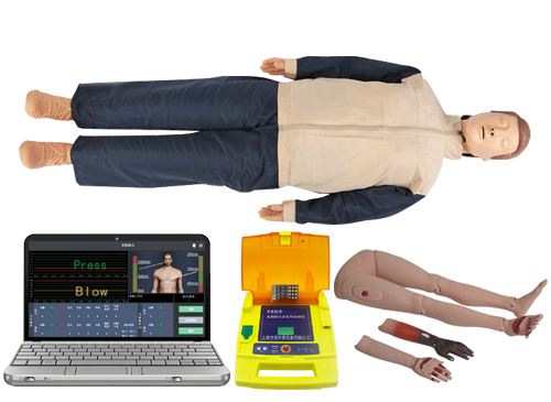 高级多功能计算机控制心肺复苏模拟人（无线版-心肺复苏、AED除颤、创伤四肢）