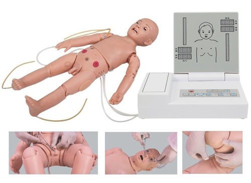 全功能一岁儿童高级模拟人（急救+护理+听诊+除颤+心电监护）
