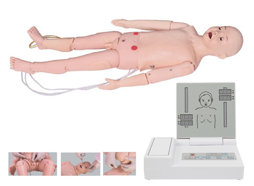 全功能五岁儿童高级模拟人（急救+护理+听诊+除颤+心电监护）